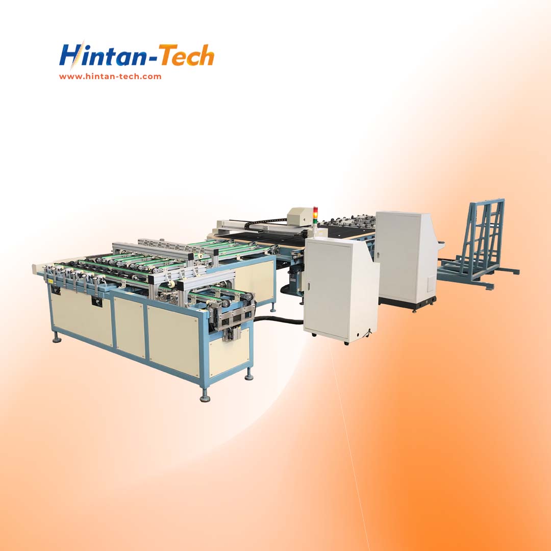 Fully automatic glass cutting and breaking line