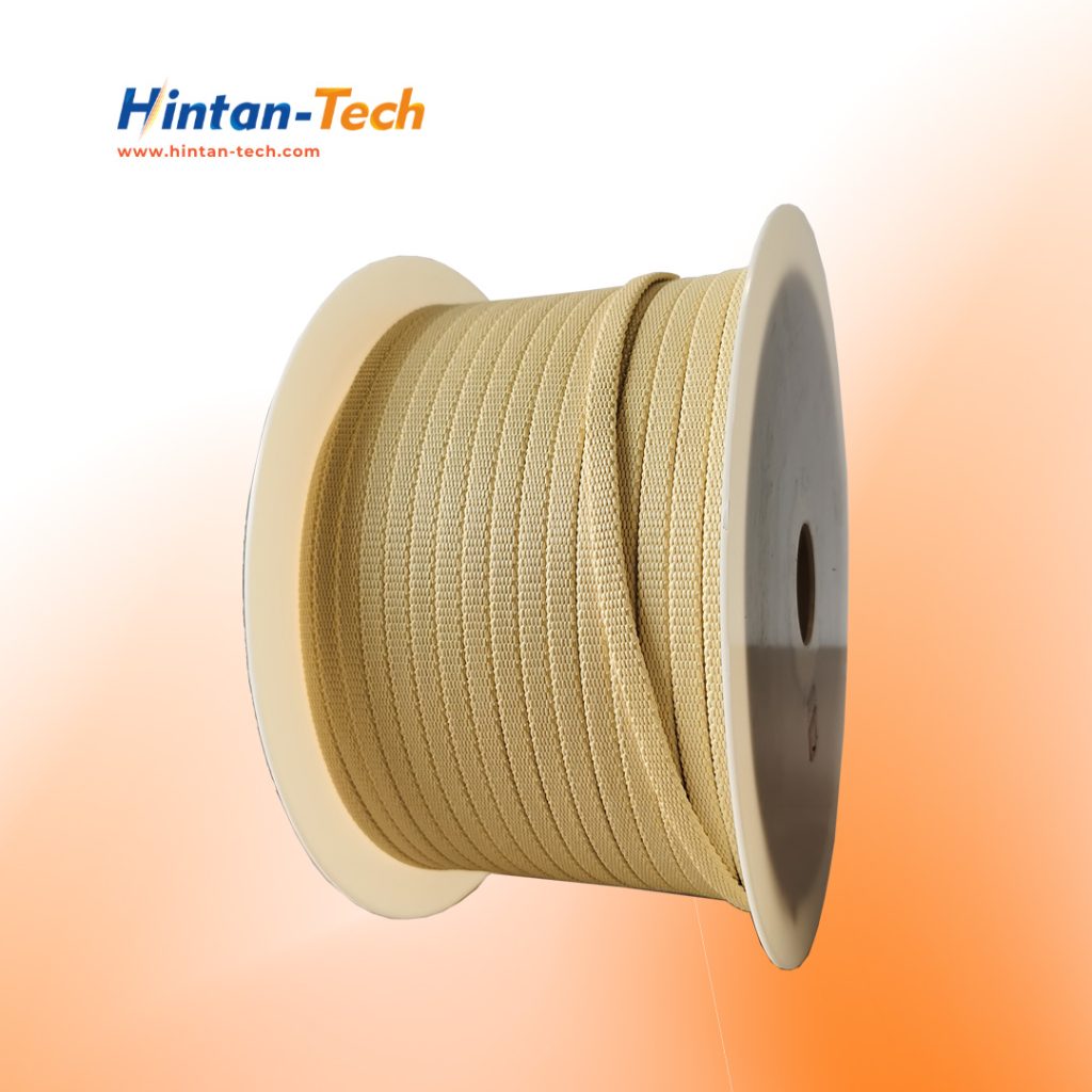 Kevlar Flat Braid Rope for Conveying Roller of Glass Tempering Furnace