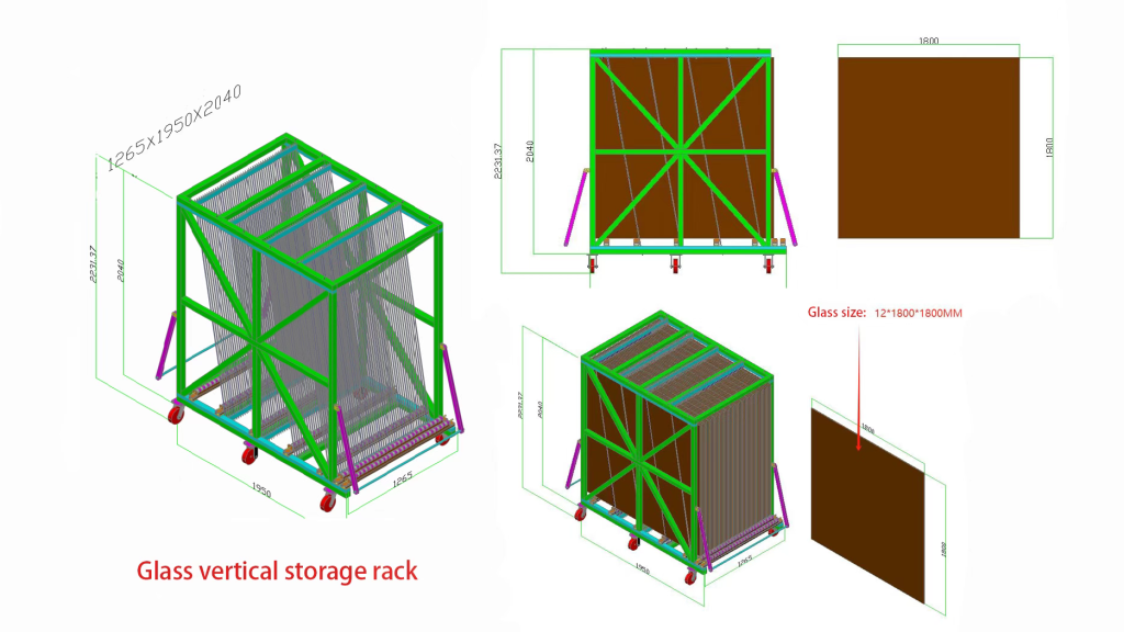 custom harp carts for window manufacturers