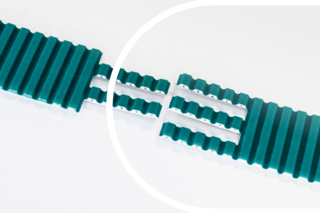 Why choose pin splice timing belt? for simple maintenance & fast assembly.